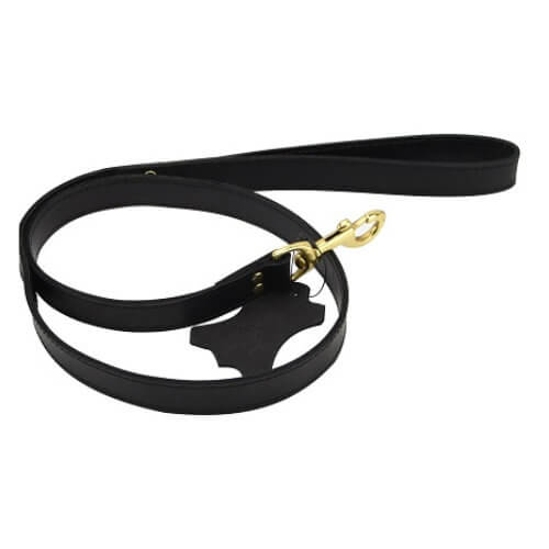 Bound Noir Nubuck Leather Leash 1 Bound Noir Nubuck Leather Leash