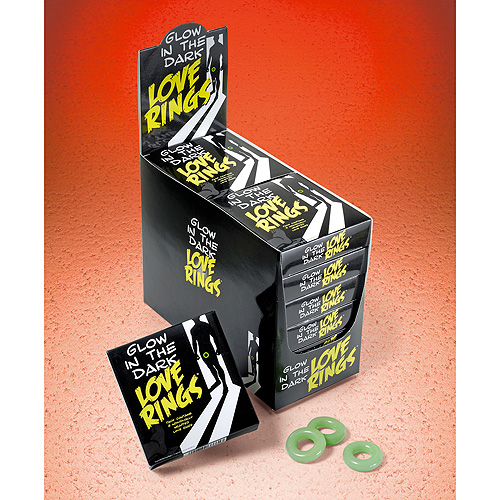 Glow in the Dark Love Rings - 3 Pack 1 Glow in the Dark Love Rings - 3 Pack